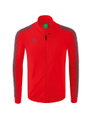Erima Sportjacke Essential Team Tracktop - bequem, Rippbündchen, Seitentaschen - rot/grau Herren